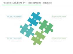 Possible solutions ppt background template