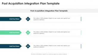 Post Acquisition Integration Plan Template In Powerpoint And Google Slides Cpb