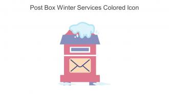 Post Box Winter Services Colored Icon In Powerpoint Pptx Png And Editable Eps Format