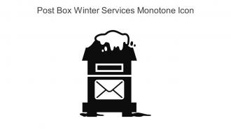 Post Box Winter Services Monotone Icon In Powerpoint Pptx Png And Editable Eps Format