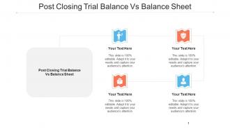Post Closing Trial Balance Vs Balance Sheet Ppt Powerpoint Presentation Infographics Cpb