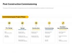 Post construction commissioning bod ppt powerpoint presentation infographics elements