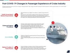 Post covid 19 changes in passenger experience of cruise industry ppt topics