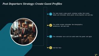 Post Departure Strategy Of Creating Guest Profiles Training Ppt