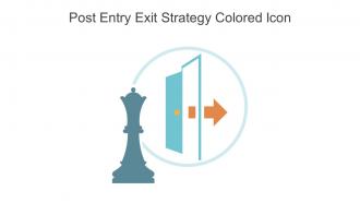 Post Entry Exit Strategy Colored Icon In Powerpoint Pptx Png And Editable Eps Format