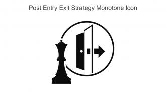 Post Entry Exit Strategy Monotone Icon In Powerpoint Pptx Png And Editable Eps Format