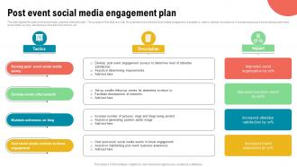 Post Event Social Media Engagement Plan