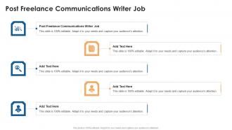 Post Freelance Communications Writer Job In Powerpoint And Google Slides Cpb
