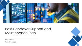 Post Handover Support And Maintenance Plan PPT Sample AT