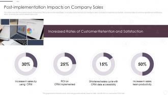 Post Implementation Impacts On Company Sales Crm System Implementation Guide For Businesses