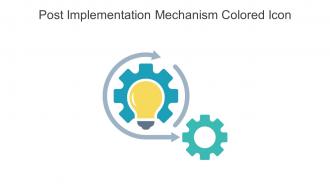 Post Implementation Mechanism Colored Icon In Powerpoint Pptx Png And Editable Eps Format