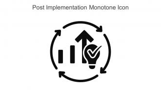 Post Implementation Monotone Icon In Powerpoint Pptx Png And Editable Eps Format