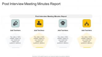 Post Interview Meeting Minutes Report In Powerpoint And Google Slides Cpb