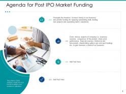 Post IPO Market Pitch Deck Powerpoint Presentation Slides