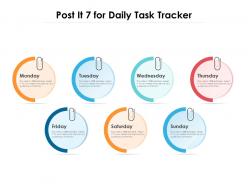 Post it 7 for daily task tracker