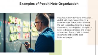 Post It Note Organization Powerpoint Presentation And Google Slides ICP Adaptable Interactive