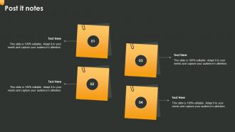 Post It Notes Advertising Company Profile Ppt Slides Background Designs