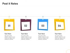 Post it notes brand renovating ppt guidelines