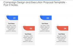Post it notes campaign design and execution proposal template ppt powerpoint design ideas