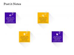 Post it notes corporate event management and planning