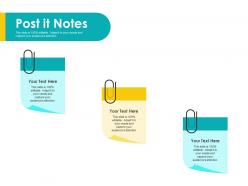 Post it notes customer centric approac ppt powerpoint presentation layouts icons