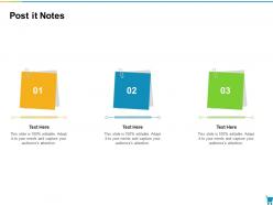 Post it notes developing and managing trade marketing plan ppt icons