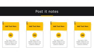 Post It Notes Developing Strategies For Business Growth And Success Ppt Icon Topics