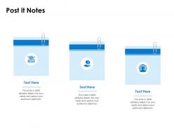 Post it notes divvy pitch deck ppt icon shapes