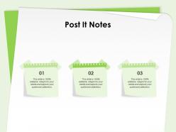 Post it notes editable audiences attention ppt powerpoint presentation visual aids slides