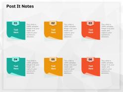 Post it notes editable m626 ppt powerpoint presentation infographics themes