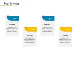 Post it notes financial market pitch deck ppt pictures