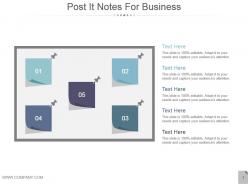 Post It Notes For Business Powerpoint Templates