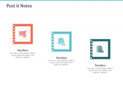 Post it notes implementing warehouse management system ppt diagrams