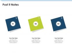 Post it notes investment pitch to raise funds from mezzanine debt ppt information