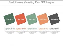 8365924 style variety 2 post-it 5 piece powerpoint presentation diagram infographic slide