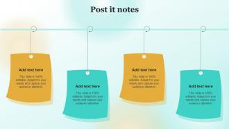 Post It Notes Marketing Plan To Enhance Business Performance Mkt Ss