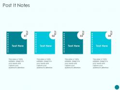 Post it notes new product introduction marketing plan ppt portfolio deck