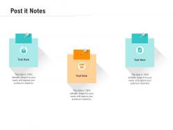 Post it notes optimizing business ppt ideas