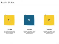 Post it notes personal journey organization ppt demonstration