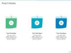 Post it notes pitchbook for initial public offering deal ppt ideas templates