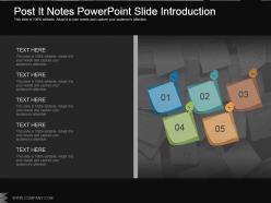 Post It Notes Powerpoint Slide Introduction