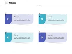 Post it notes raise funding post ipo investment ppt model designs