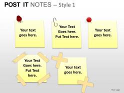 Post it notes style 1 powerpoint presentation slides