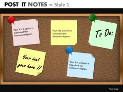 Post it notes style 1 powerpoint presentation slides db ppt 1