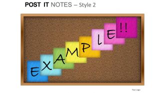 Post it notes style 2 powerpoint presentation slides