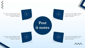 Post It Notes Targeting Strategies And The Marketing Mix Ppt Show Background Designs