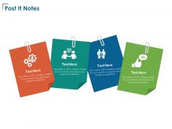 Post it notes technology communications e108 ppt powerpoint presentation infographics icon