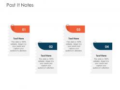 Post it notes tender management ppt infographics