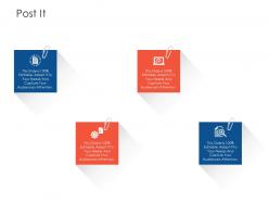 Post it project strategy process scope and schedule ppt portfolio microsoft