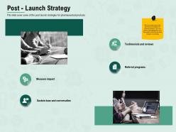 Post Launch Strategy Measure Impact Ppt Powerpoint Presentation Ideas Graphics Template